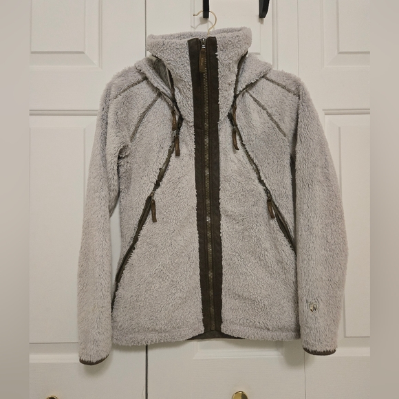Kuhl Womens Flight Italian Fleece Jacket In Color STONE Size Small - Picture 4 of 15